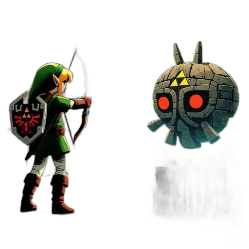 mask, weapon, concept art, pixel art transparent PNG cut-out