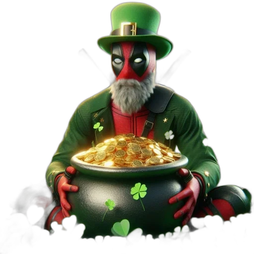 food, concept art, comic book art, leprechaun-like transparent PNG cut-out