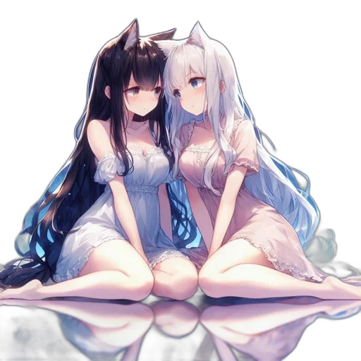 dress, dragon, anime, fantasy art transparent PNG cut-out