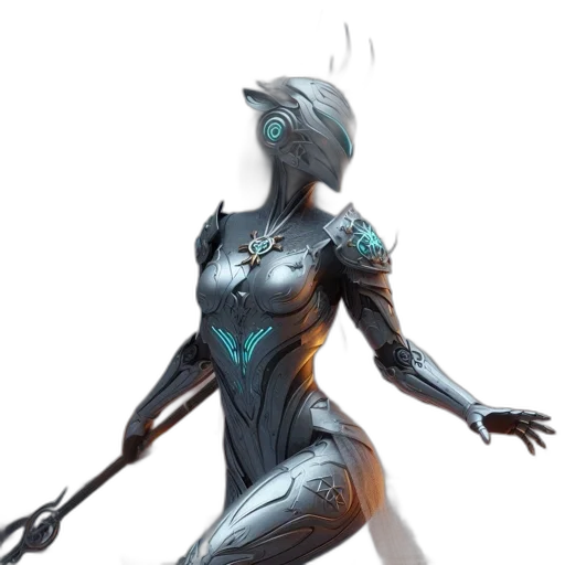 robot, dress, concept art, cyberpunk transparent PNG cut-out