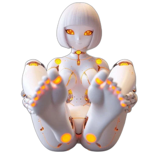 robot, jewelry, 3d render, concept art transparent PNG cut-out