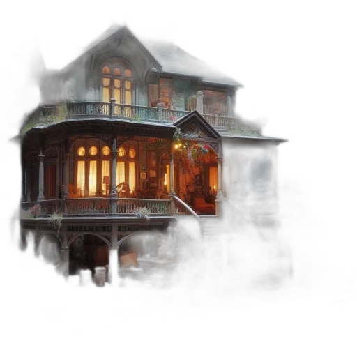 building, concept art, photorealistic, watercolor transparent PNG cut-out