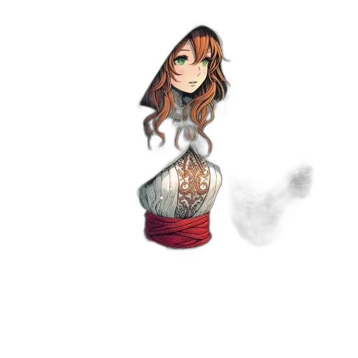 dress, staff, jewelry, mask transparent PNG cut-out