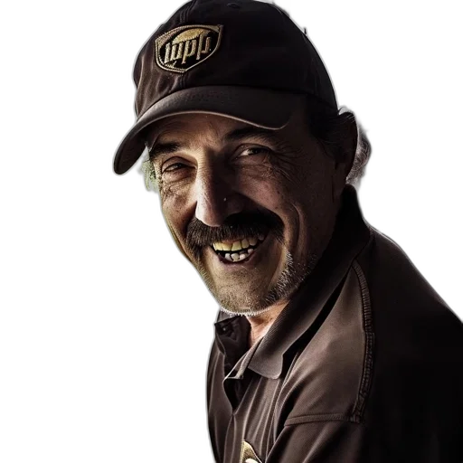 hat, staff, jacket, face transparent PNG cut-out