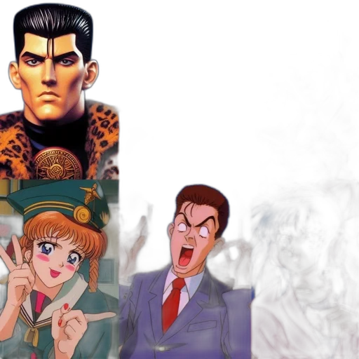 comic book art, concept art, cartoon, anime transparent PNG cut-out