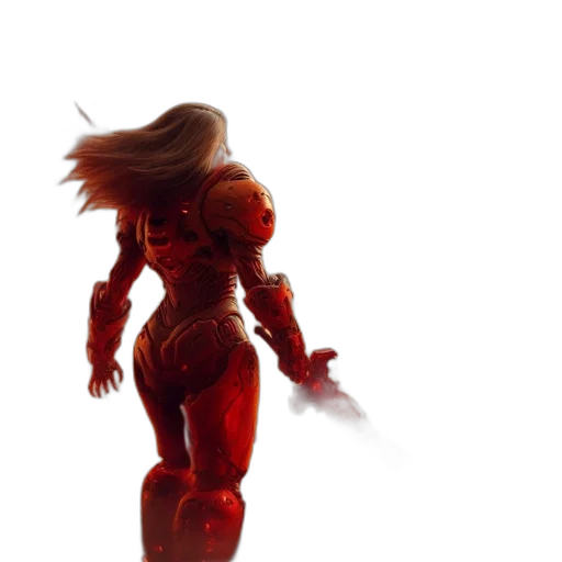 robot, concept art, 3d render, comic book art transparent PNG cut-out