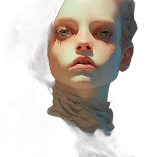 face, mask, creature, robot transparent PNG cut-out