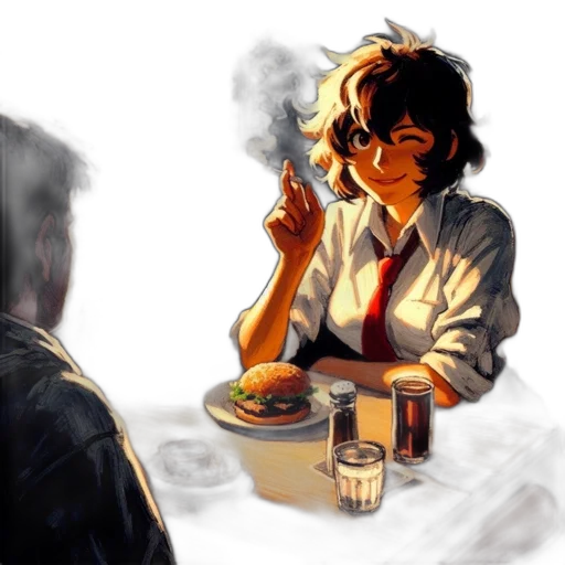 food, concept art, comic book art, photorealistic transparent PNG cut-out