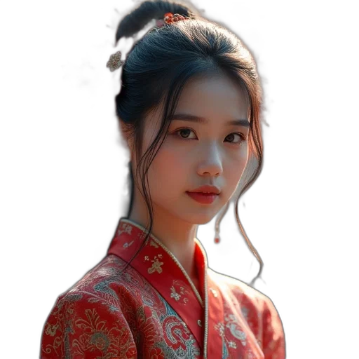face, dragon, staff, dress transparent PNG cut-out