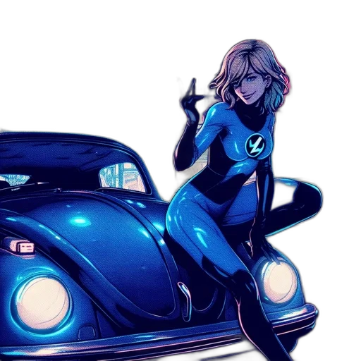 car, jacket, comic book art, concept art transparent PNG cut-out
