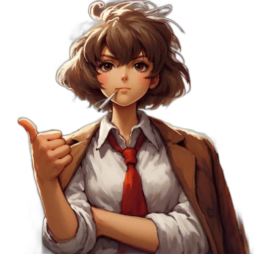 staff, face, weapon, jacket transparent PNG cut-out