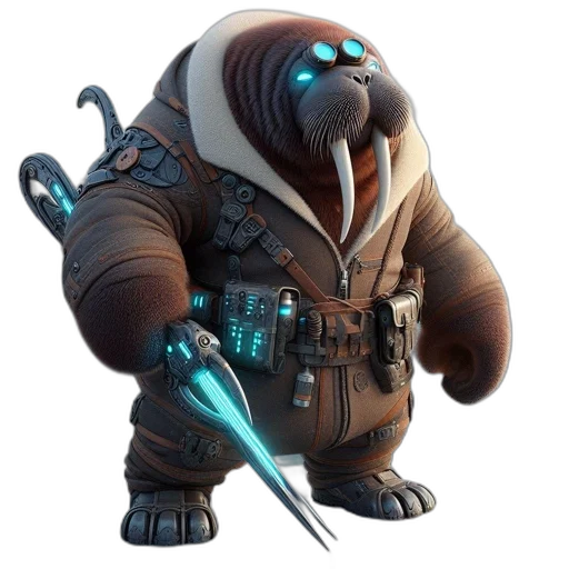 creature, staff, weapon, animal transparent PNG cut-out