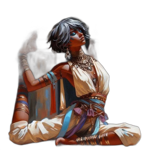 staff, jewelry, face, fantasy art transparent PNG cut-out