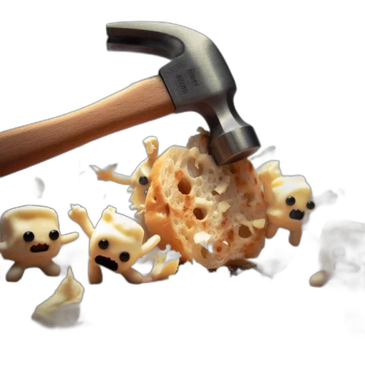 weapon, food, 3d render, concept art transparent PNG cut-out