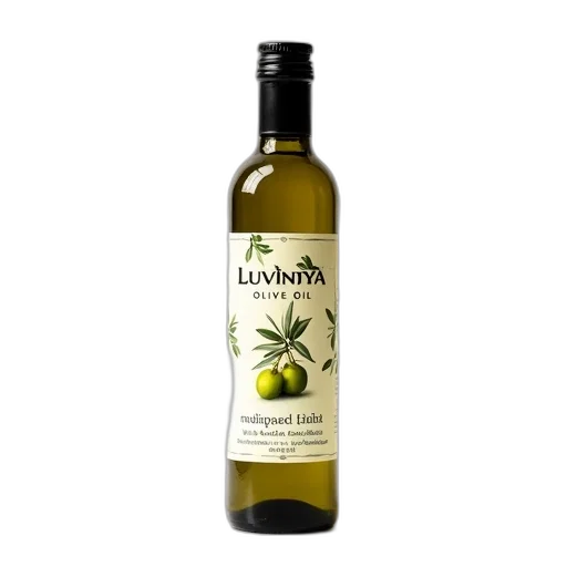 bottle, olive, oil, label transparent PNG cut-out