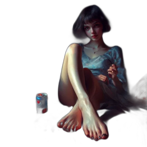 dress, bottle, shoes, concept art transparent PNG cut-out