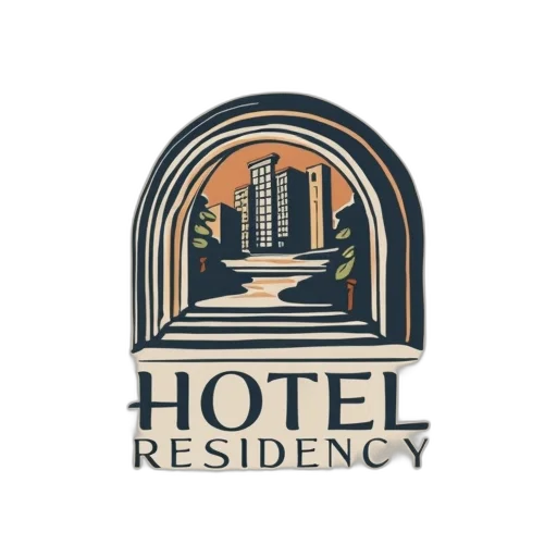 3d render, concept art, logo, hotel transparent PNG cut-out