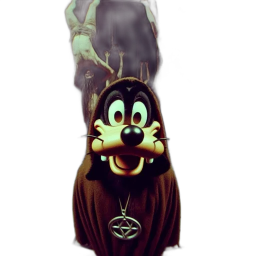 mask, staff, crown, creature transparent PNG cut-out