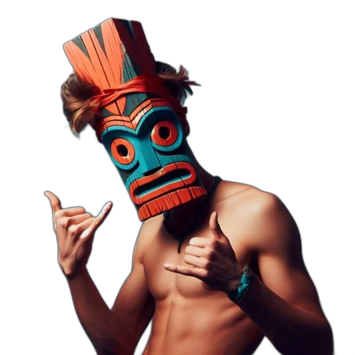 mask, face, hat, creature transparent PNG cut-out