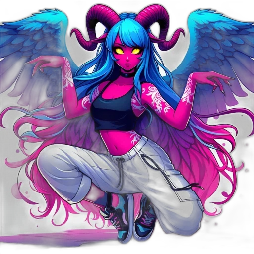concept art, fantasy art, pixel art, vaporwave transparent PNG cut-out