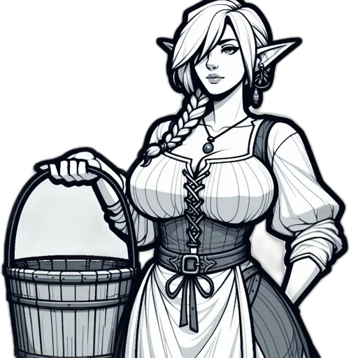 dress, concept art, fantasy art, pixel art transparent PNG cut-out
