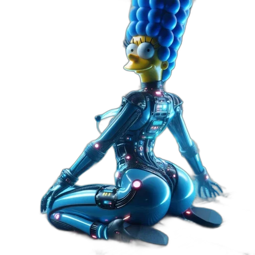 robot, creature, jewelry, staff transparent PNG cut-out