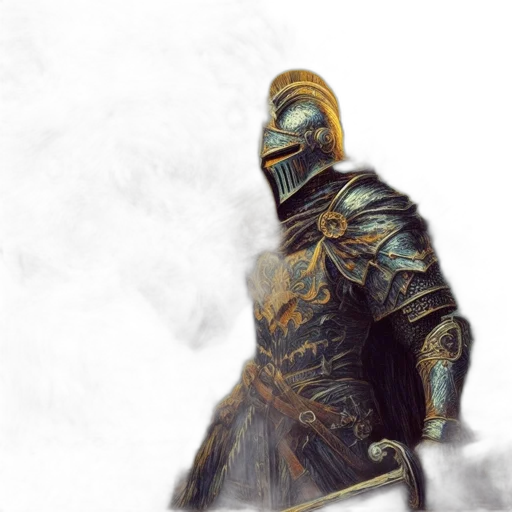 sword, robot, mask, staff transparent PNG cut-out