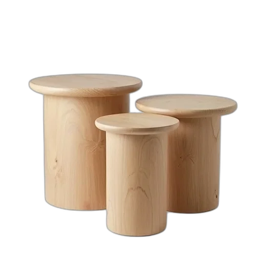 furniture, 3d render, set, three transparent PNG cut-out