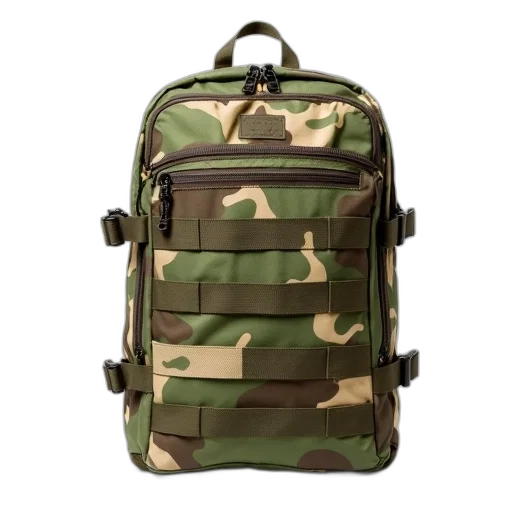 jacket, weapon, 3d render, camouflage transparent PNG cut-out