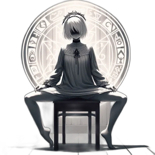 crown, staff, robot, sword transparent PNG cut-out