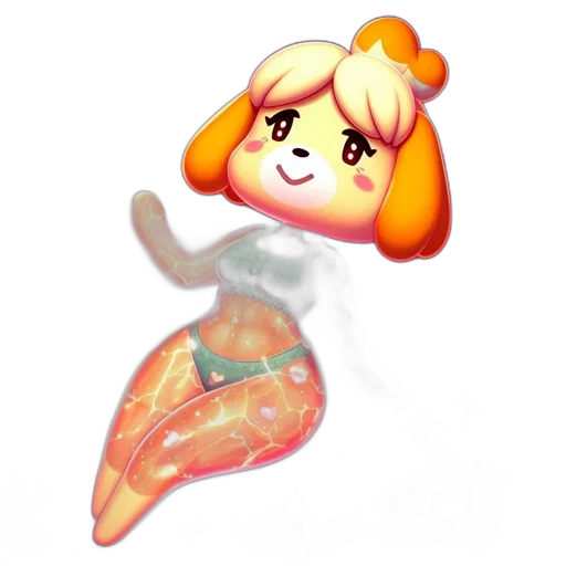 creature, dress, animal, staff transparent PNG cut-out