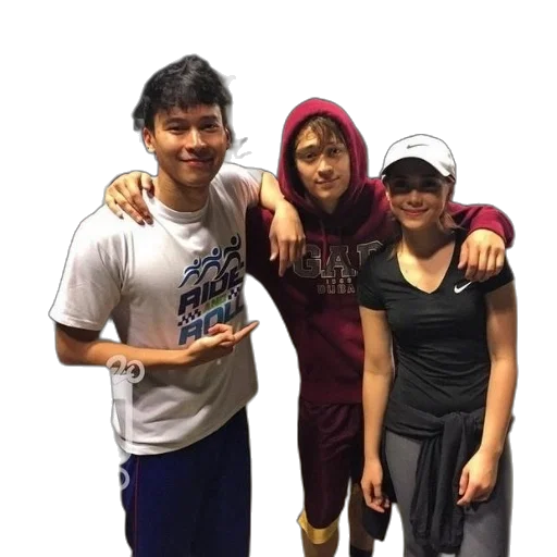staff, three, people, pose transparent PNG cut-out