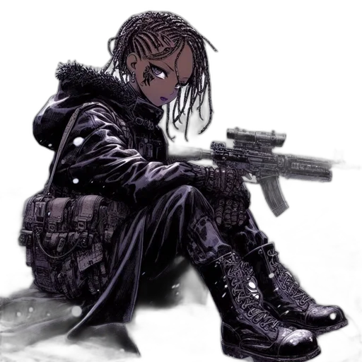 weapon, jacket, cyberpunk, concept art transparent PNG cut-out