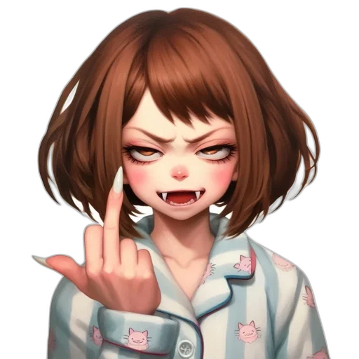 face, jacket, creature, staff transparent PNG cut-out