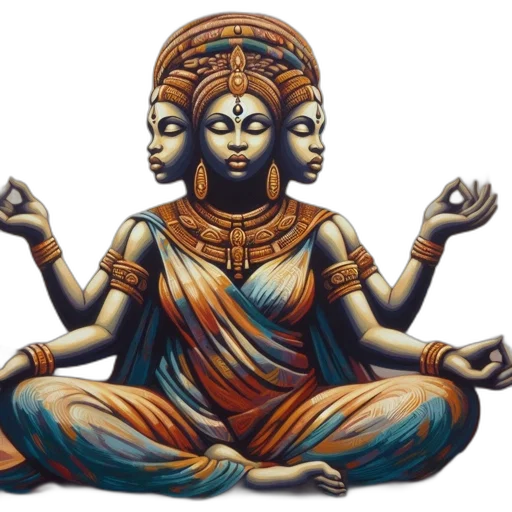 3d render, female, figure, hindu transparent PNG cut-out