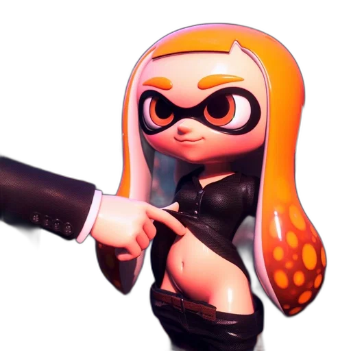weapon, staff, dress, hair transparent PNG cut-out