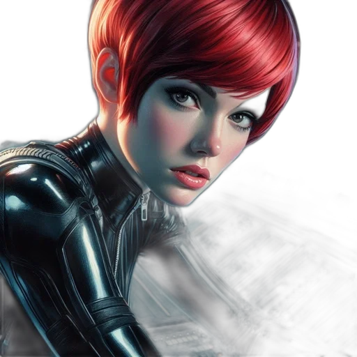 robot, face, comic book art, photorealistic transparent PNG cut-out
