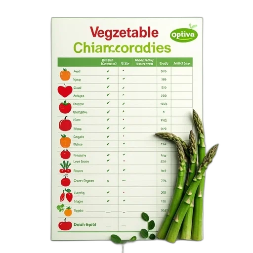 vegetable, conversion, chart, green transparent PNG cut-out