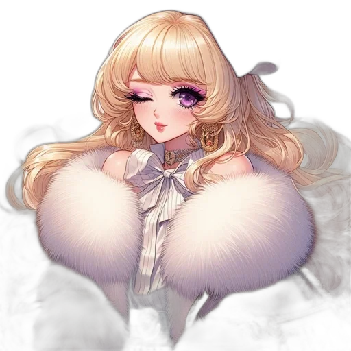 hair, crown, jacket, dress transparent PNG cut-out