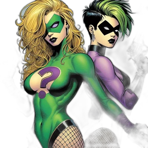 comic book art, concept art, cartoon, green transparent PNG cut-out