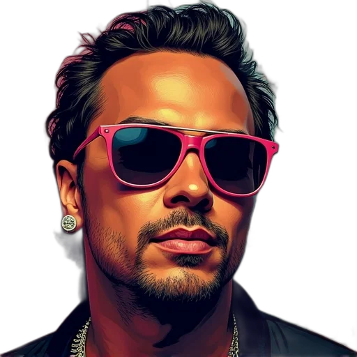 face, jacket, photorealistic, cartoon transparent PNG cut-out