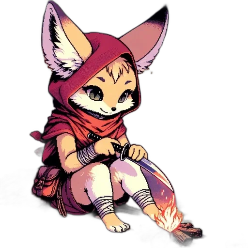 staff, mask, animal, fantasy art transparent PNG cut-out