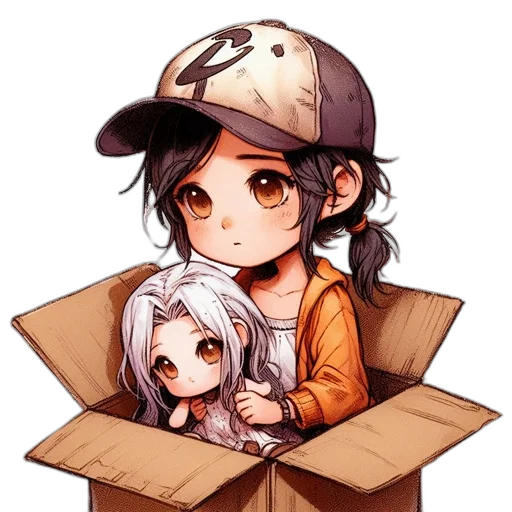 hat, anime, pixel art, cartoon transparent PNG cut-out