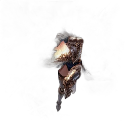 dragon, creature, mask, sword transparent PNG cut-out