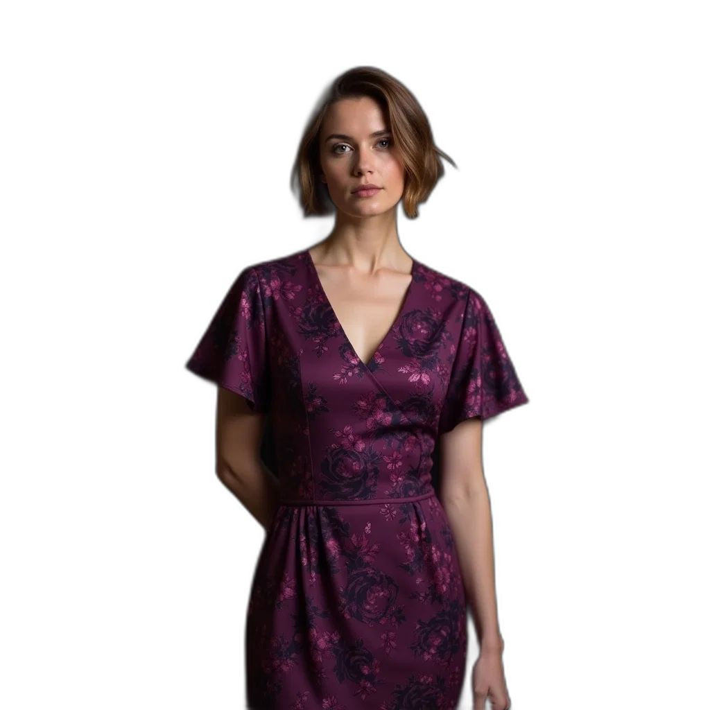 dress, staff, face, jewelry transparent PNG cut-out