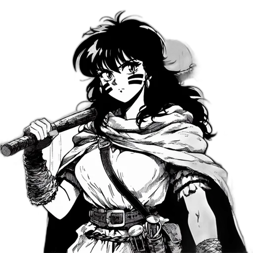 sword, weapon, staff, anime transparent PNG cut-out