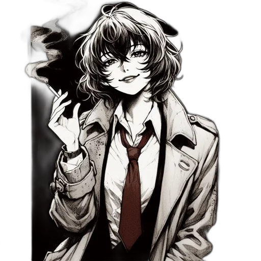 jacket, mask, face, staff transparent PNG cut-out