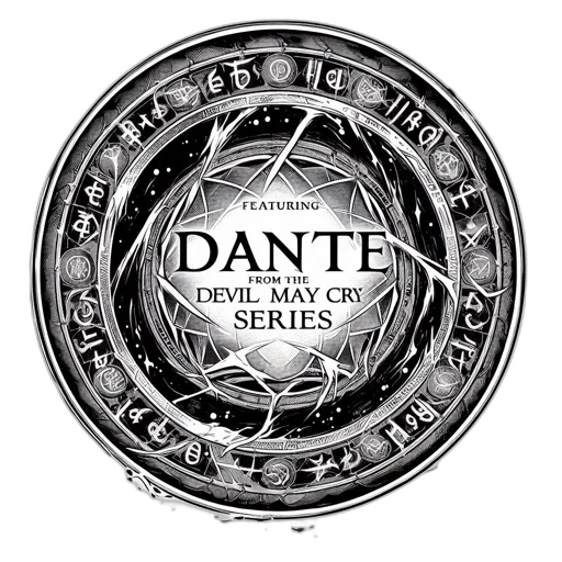 fantasy art, embossed, circular, symbol transparent PNG cut-out