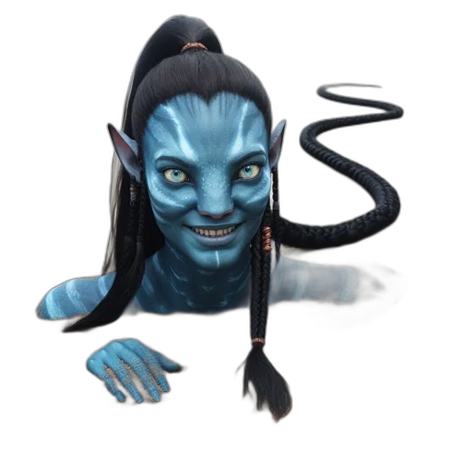 creature, mask, staff, face transparent PNG cut-out