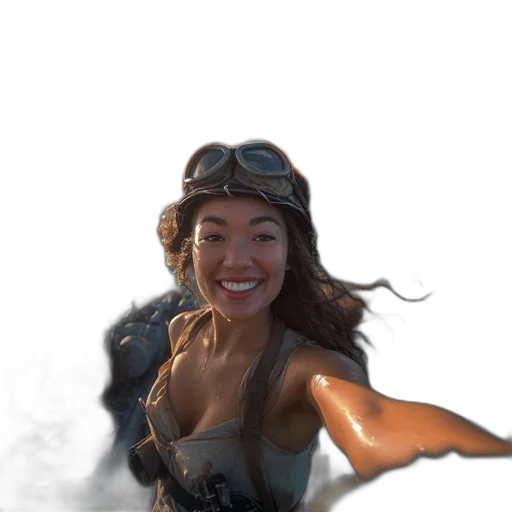 staff, weapon, creature, face transparent PNG cut-out